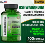 ASHWAGANDHA AMERICANO | ALTA CONCENTRACIÓN | 5500 mg SUPER OFERTA