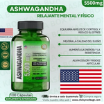 ASHWAGANDHA AMERICANO | ALTA CONCENTRACIÓN | 5500 mg SUPER OFERTA