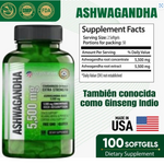 ASHWAGANDHA AMERICANO | ALTA CONCENTRACIÓN | 5500 mg SUPER OFERTA