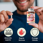 Berberina - Cápsulas de Equilibrio de la Glucosa y Prevención Diabética + Envio Gratis